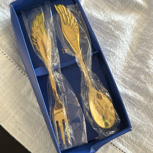 Stainless Steel Gift Serving Set Spoon and Fork Marked SUS304 - Picture 3 of 6